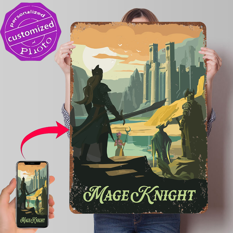 Retro Knight Gaming - Poster Stampato Ispirato al Gioco da