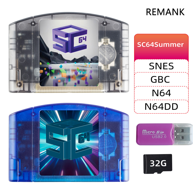 Retro Gaming Nostalgia - REMANK 5000-in1 SC64Summer SC64 Scheda di