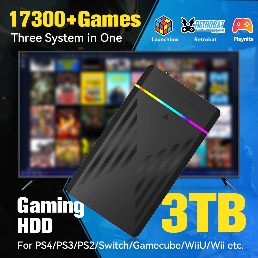 Retro Gaming Download - HDD da gioco portatile da 3