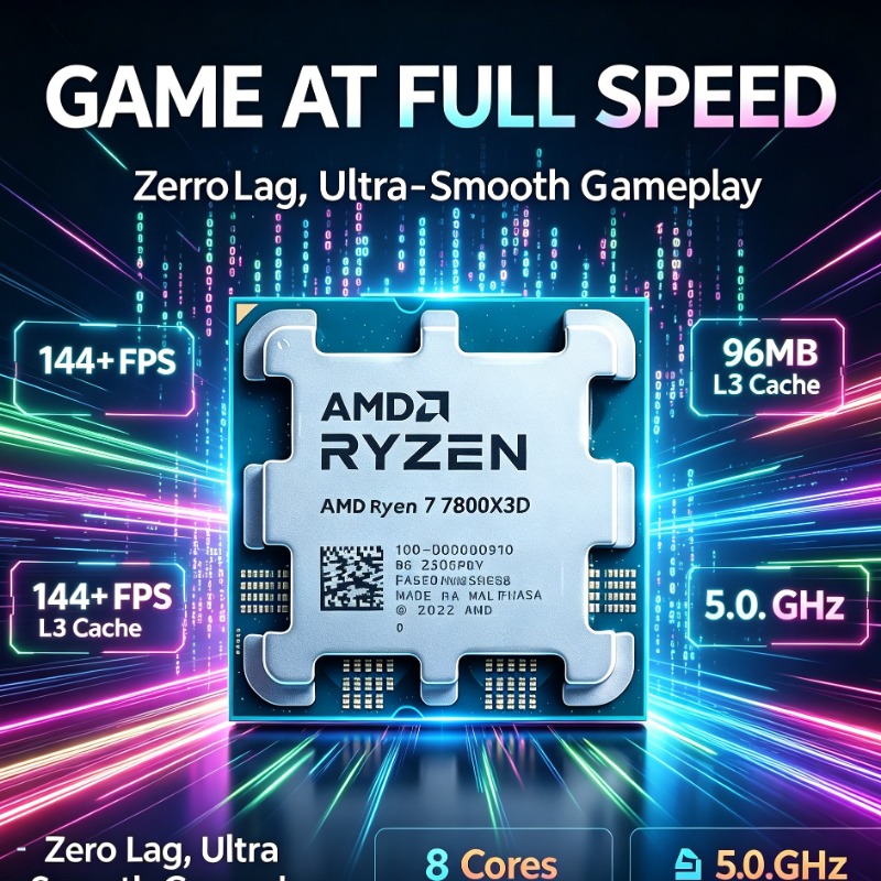 CPU Gaming Ryzen 7 7800X3D 8-C - Amd Cpu Ryzen 7 recensione e prezzo