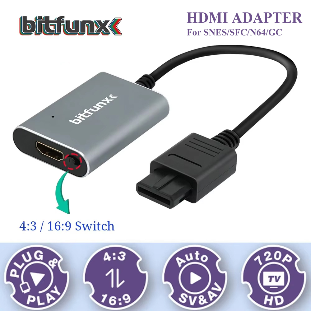 Bitfunx 720P Adattatore Svideo - Retro Gaming Nintendo recensione e prezzo