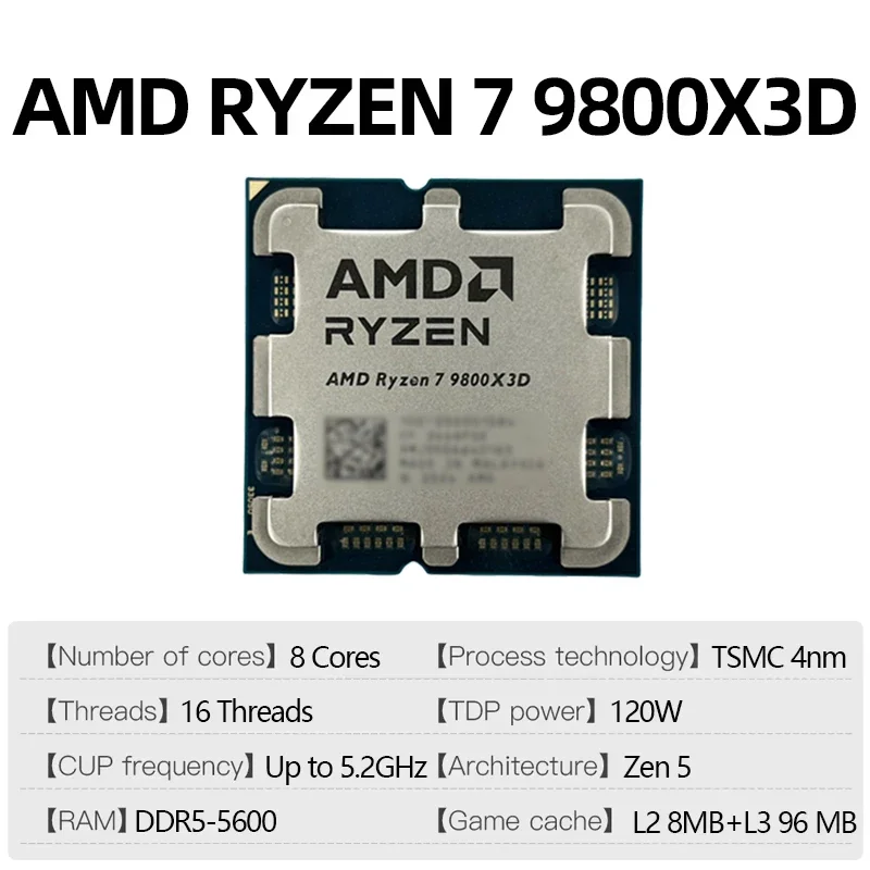 AMD Ryzen 7 9800X3D R7 9800X3D - Amd Cpu Ryzen 7 recensione e prezzo