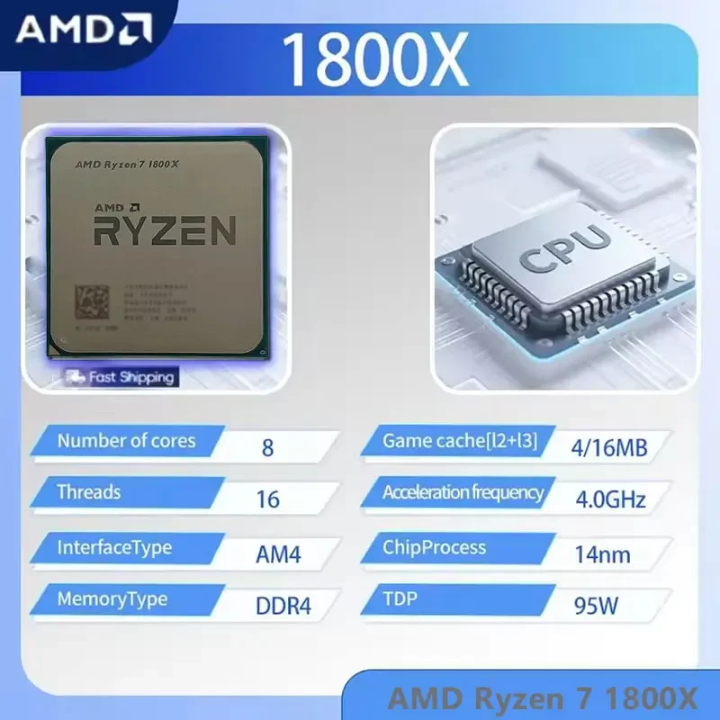 Processore AMD Ryzen 7 1800X C - Amd Cpu Ryzen 7 recensione e prezzo