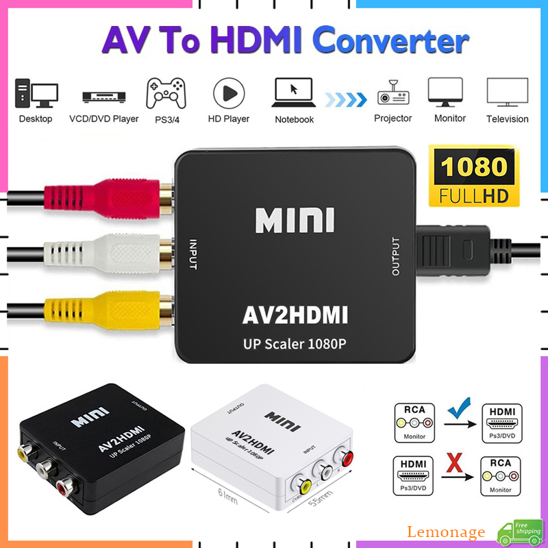 Convertitore AV RCA a HDMI 108 - Retro Gaming With Projector recensione e prezzo