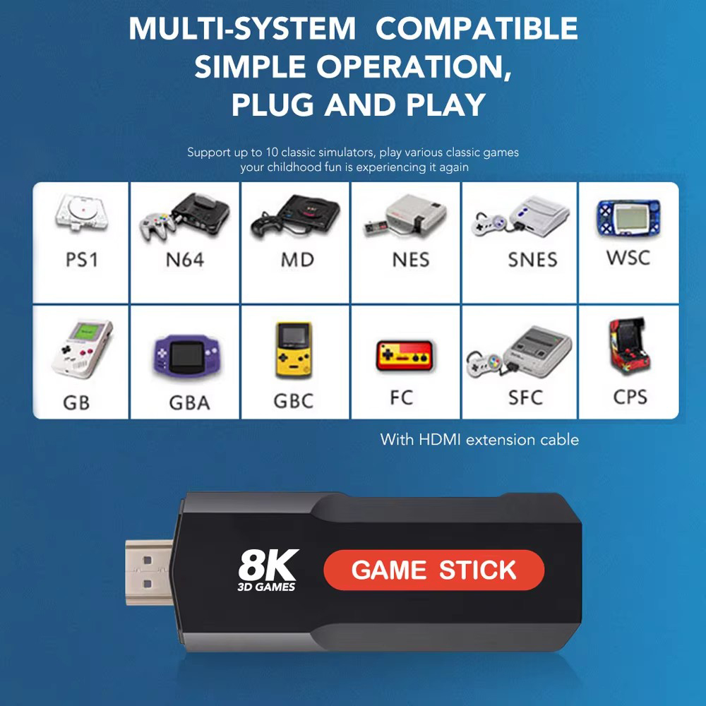 Console di Gioco X2 HD 4K 8K 3 - Retro Gaming Stick recensione e prezzo