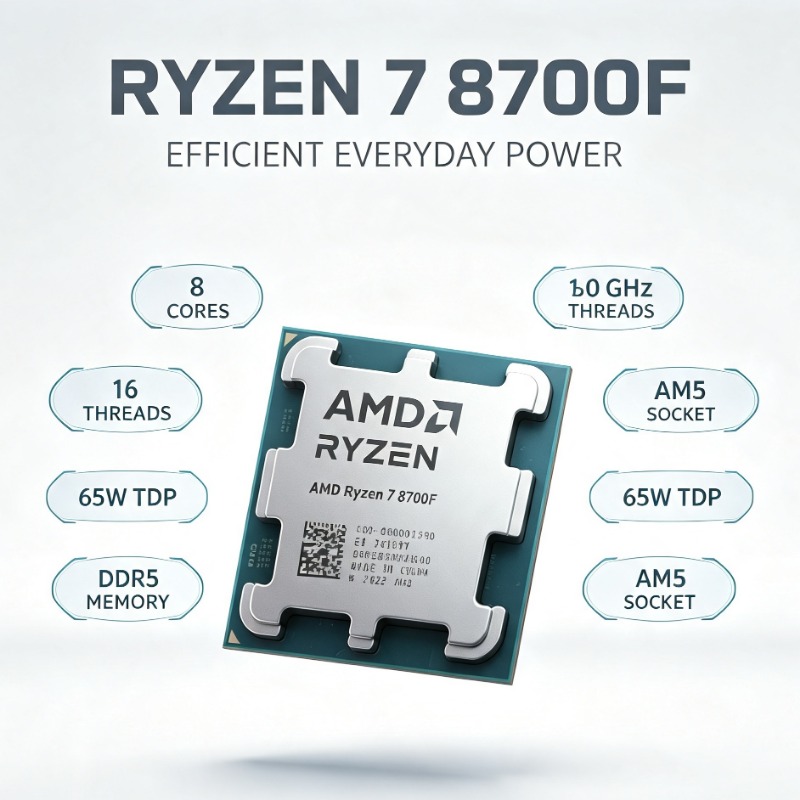 Processore Ryzen 7 8700F, tecn - Amd Cpu Ryzen 7 recensione e prezzo