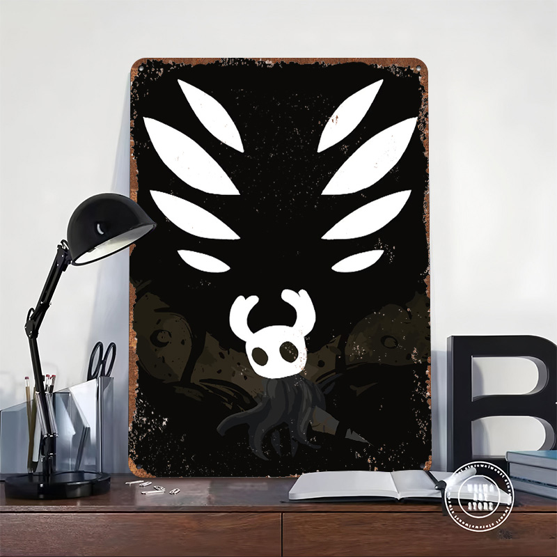 Poster in Metallo Hollow Knigh - Retro Knight Gaming recensione e prezzo